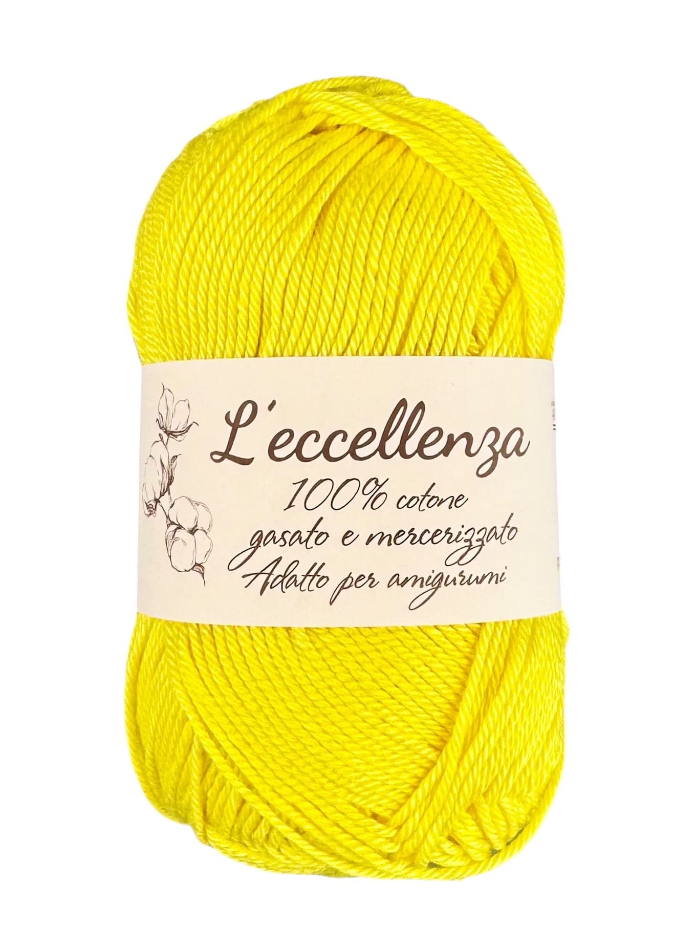 L’eccellenza Baumwolle merzerisierte 100% Sonnengelb 2050